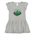 thumbnail image 1 of Inktastic Spaceship Funny Alien Outer Space Girls Toddler Dress, 1 of 5