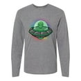 thumbnail image 1 of Inktastic Spaceship Funny Alien Outer Space Long Sleeve T-Shirt, 1 of 5