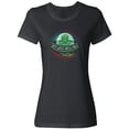 thumbnail image 1 of Inktastic Spaceship Funny Alien Outer Space Women's T-Shirt, 1 of 5