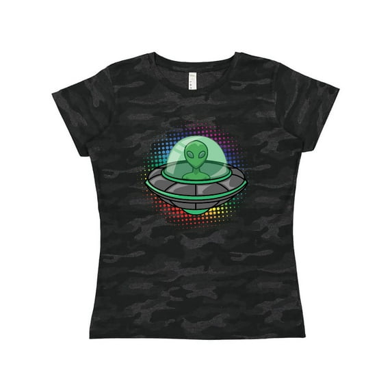 Inktastic Spaceship Funny Alien Outer Space Women's T-Shirt