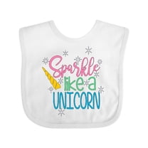 Inktastic Sparkle Like a Unicorn Boys or Girls Baby Bib