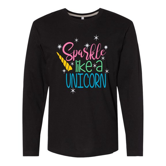 Inktastic Sparkle Like a Unicorn Long Sleeve T-Shirt