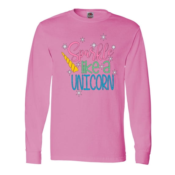 Inktastic Sparkle Like a Unicorn Long Sleeve T-Shirt