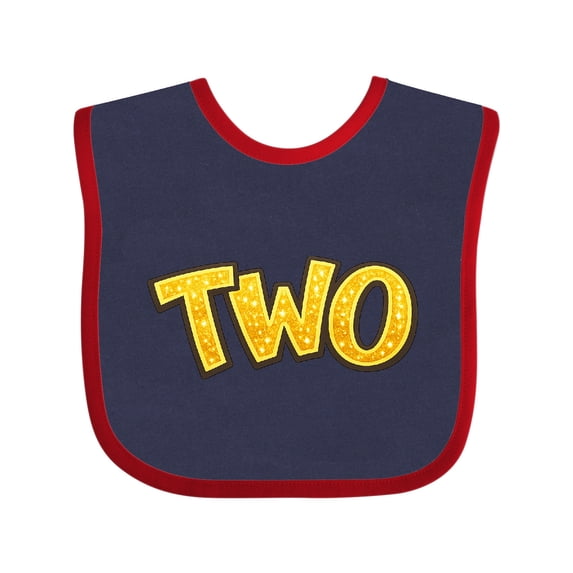 Inktastic Sparkling Two Year Old Birthday Boys or Girls Baby Bib