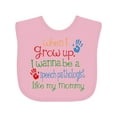 thumbnail image 1 of Inktastic Speech Pathologist Like Mommy Boys or Girls Baby Bib, 1 of 4