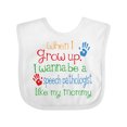 thumbnail image 1 of Inktastic Speech Pathologist Like Mommy Boys or Girls Baby Bib, 1 of 4
