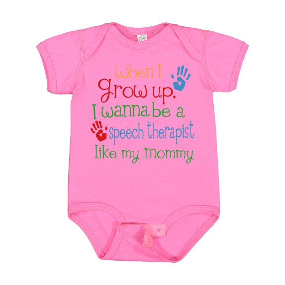 Inktastic Speech Therapist Like Mommy Boys or Girls Baby Bodysuit