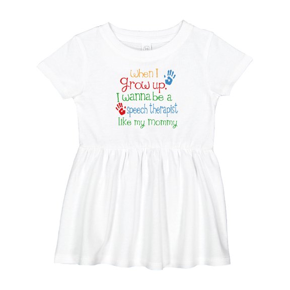 Inktastic Speech Therapist Like Mommy Girls Baby Dress