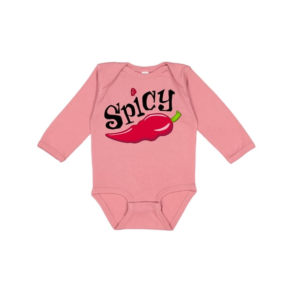 Inktastic Spicy Hot Chili Pepper Boys or Girls Long Sleeve Baby Bodysuit