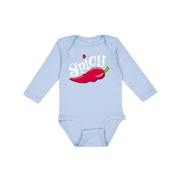 Inktastic Spicy Hot Chili Pepper Boys or Girls Long Sleeve Baby Bodysuit