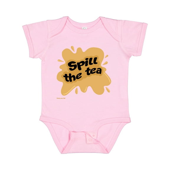 Inktastic Spill the Tea Boys or Girls Baby Bodysuit