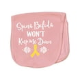 thumbnail image 1 of Inktastic Spina Bifida Awareness Message Ribbon Baby Burp Cloth, 1 of 3