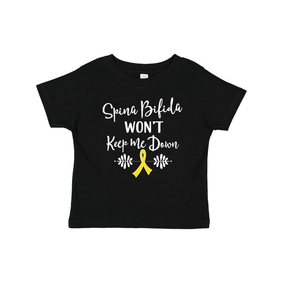 Inktastic Spina Bifida Awareness Message Ribbon Boys or Girls Baby T-Shirt