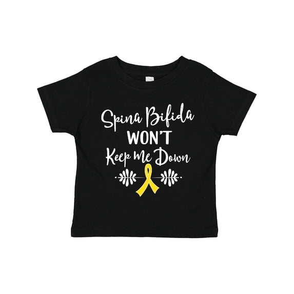 Inktastic Spina Bifida Awareness Message Ribbon Boys or Girls Toddler T-Shirt