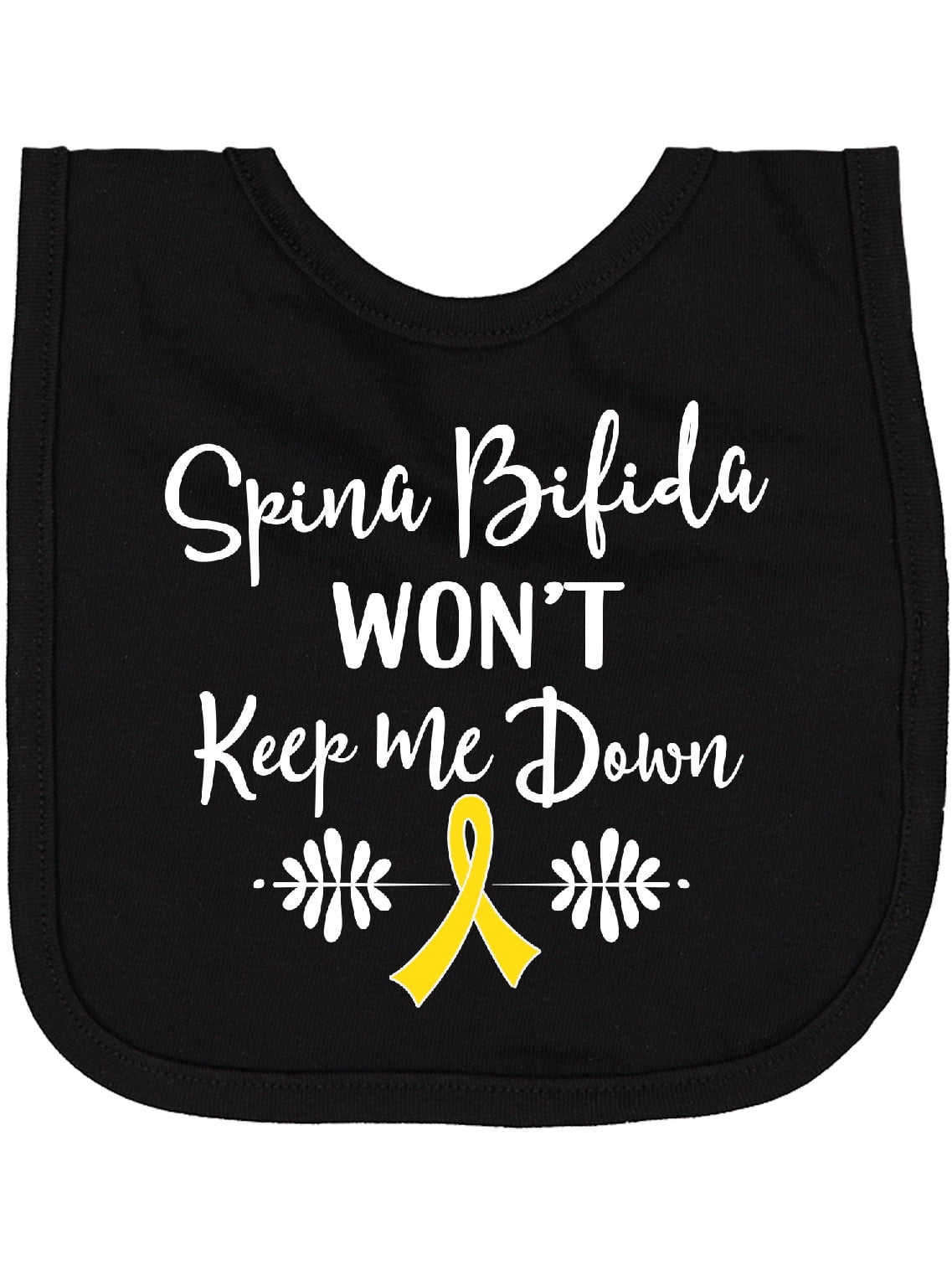 Inktastic Spina Bifida Awareness Message Ribbon Newborn Bib - Walmart.com