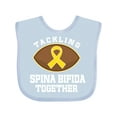 thumbnail image 1 of Inktastic Spina Bifida Awareness Ribbon Boys or Girls Baby Bib, 1 of 4