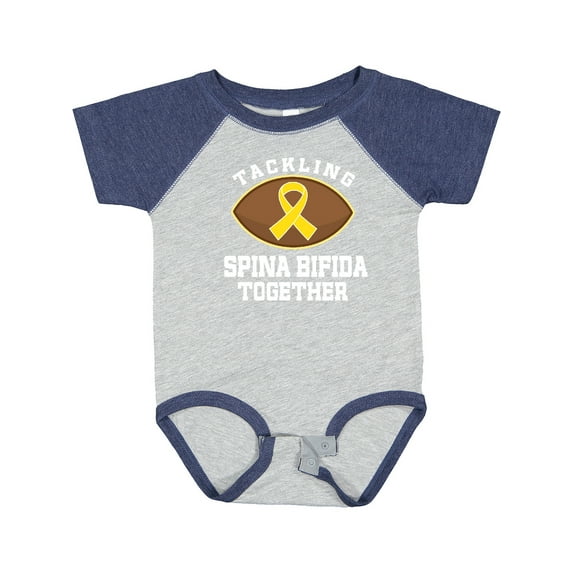 Inktastic Spina Bifida Awareness Ribbon Boys or Girls Baby Bodysuit