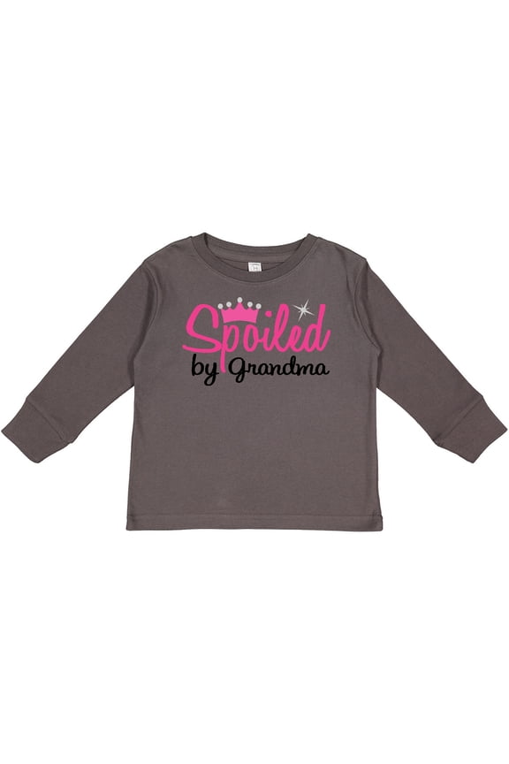 Spoiled By Grandma Girls Long Sleeve Toddler T-Shirt