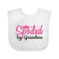 Inktastic Spoiled by Grandma Girls Baby Bib