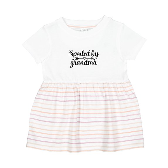 Inktastic Spoiled by Grandma Girls Baby Dress