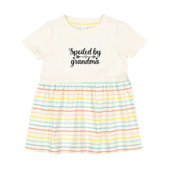 Inktastic Spoiled by Grandma Girls Baby Dress