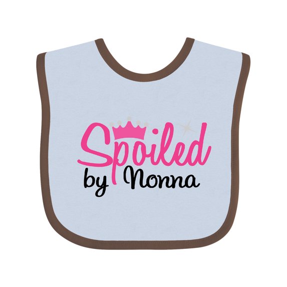 Inktastic Spoiled by Nonna Girls Baby Bib