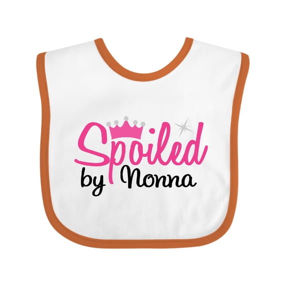Inktastic Spoiled by Nonna Girls Baby Bib