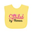 thumbnail image 1 of Inktastic Spoiled by Nonna Girls Baby Bib, 1 of 4