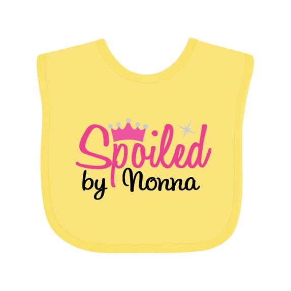 Inktastic Spoiled by Nonna Girls Baby Bib