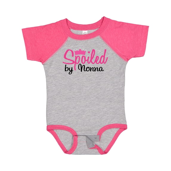 Inktastic Spoiled by Nonna Girls Baby Bodysuit