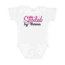 Inktastic Spoiled by Nonna Girls Baby Bodysuit