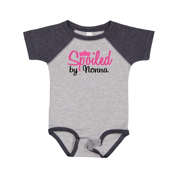 Inktastic Spoiled by Nonna Girls Baby Bodysuit
