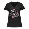 thumbnail image 1 of Inktastic Spoiling Nana Women's Plus Size V-Neck T-Shirt, 1 of 5