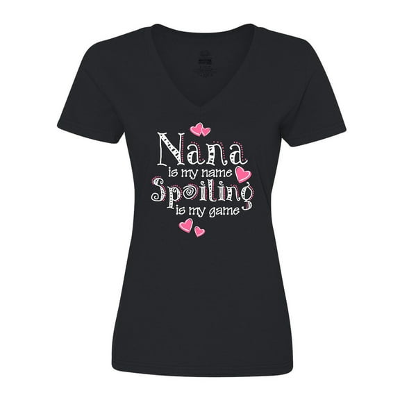 Inktastic Spoiling Nana Women's V-Neck T-Shirt