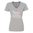 thumbnail image 1 of Inktastic Spoiling Nana Women's V-Neck T-Shirt, 1 of 5