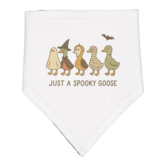 Inktastic Spooky Goose Halloween Costume Cute Ducks Baby Bandana Bib