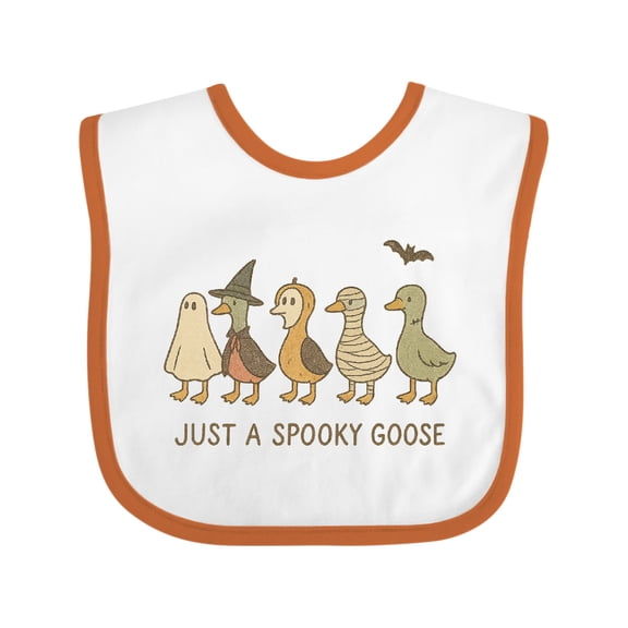 Inktastic Spooky Goose Halloween Costume Cute Ducks Boys or Girls Baby Bib