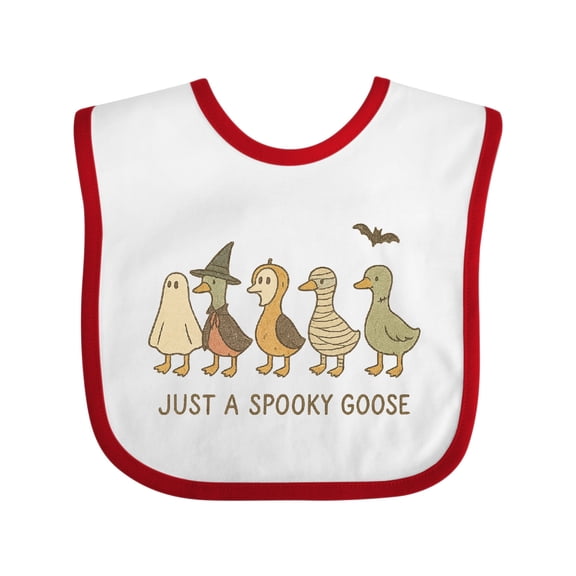 Inktastic Spooky Goose Halloween Costume Cute Ducks Boys or Girls Baby Bib