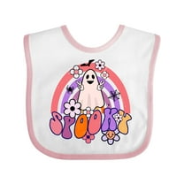 Inktastic Spooky Retro Halloween Ghost Boys or Girls Baby Bib