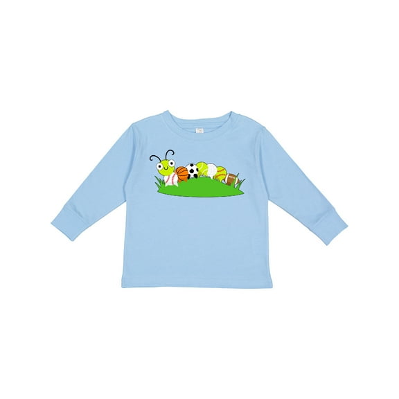 Inktastic Sports Caterpillar Boys or Girls Long Sleeve Toddler T-Shirt