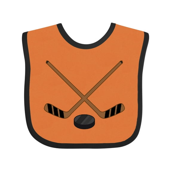 Inktastic Sports Hockey Sticks Boys or Girls Baby Bib