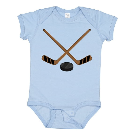 Inktastic Sports Hockey Sticks Boys or Girls Baby Bodysuit