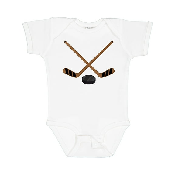 Inktastic Sports Hockey Sticks Boys or Girls Baby Bodysuit