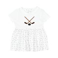 thumbnail image 1 of Inktastic Sports Hockey Sticks Girls Baby Dress, 1 of 5