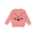 thumbnail image 1 of Inktastic Sports Hockey Sticks Toddler Sweatshirt, 1 of 4