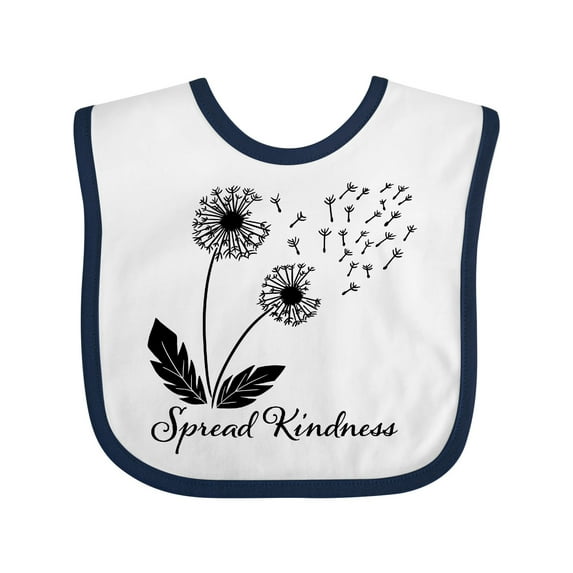 Inktastic Spread Kindness Dandelion Boys or Girls Baby Bib