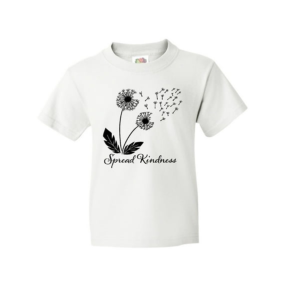 Inktastic Spread Kindness Dandelion Youth T-Shirt