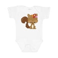 thumbnail image 1 of Inktastic Spring Animals, Cute Squirrel, Colorful Flowers Boys or Girls Baby Bodysuit, 1 of 5