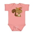 thumbnail image 1 of Inktastic Spring Animals, Cute Squirrel, Colorful Flowers Boys or Girls Baby Bodysuit, 1 of 5