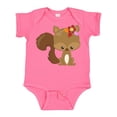 thumbnail image 1 of Inktastic Spring Animals, Cute Squirrel, Colorful Flowers Boys or Girls Baby Bodysuit, 1 of 5